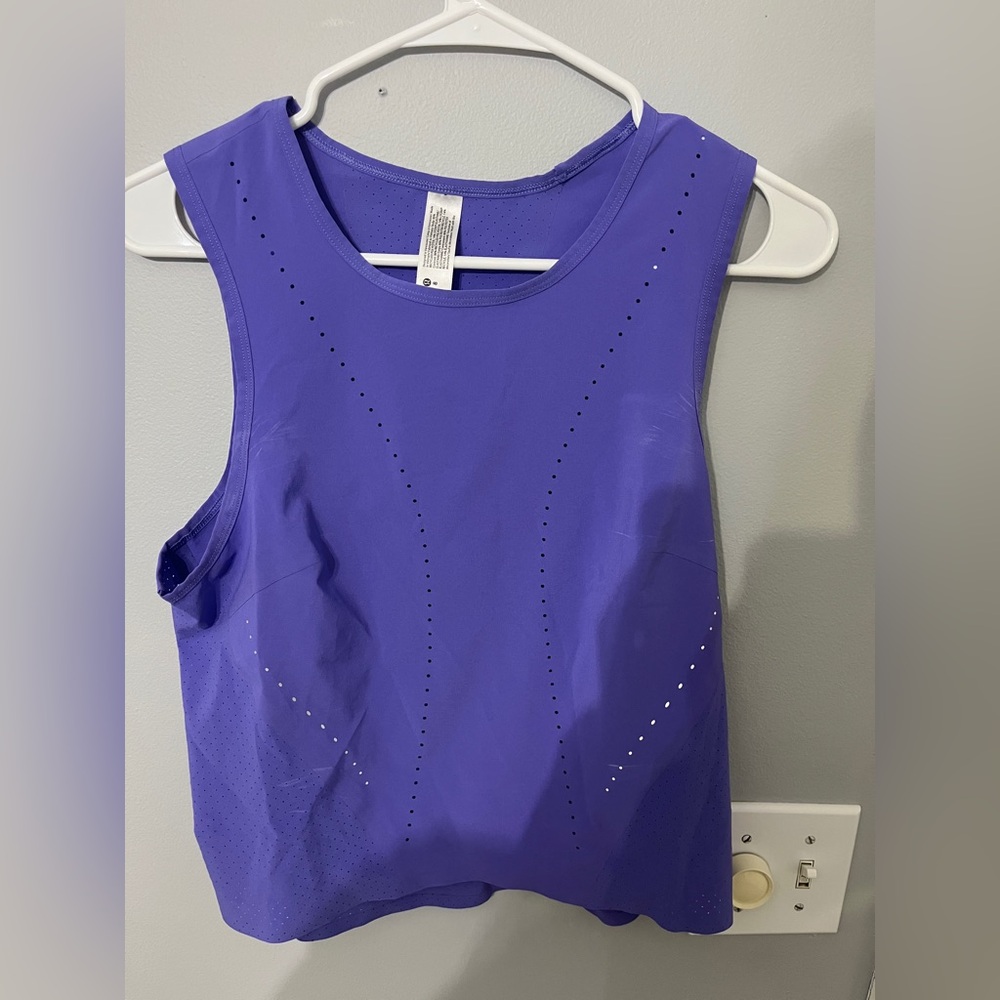 Lululemon never worn purple running tank top